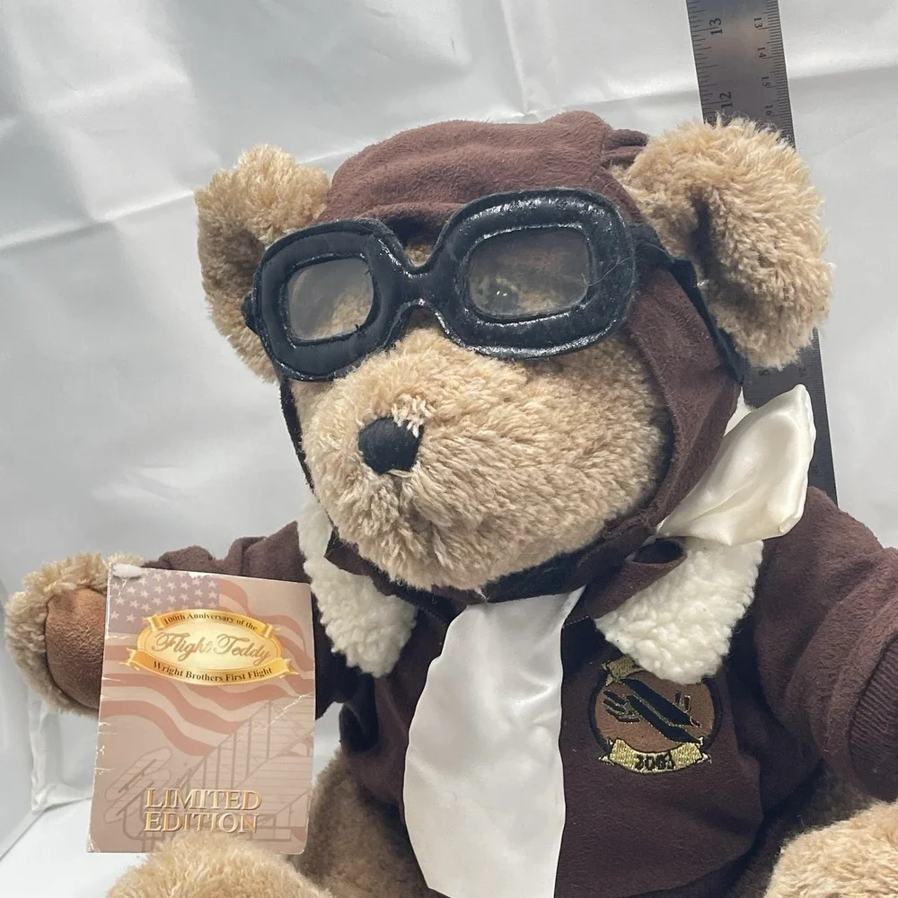 Vintage‎ 2003 Dan DeeWright Brothers 100th Anniversary Plush Bear Pilot Tested
